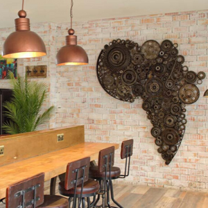Africa Map Wall-Art Medium