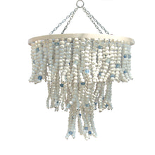 Load image into Gallery viewer, Clay Bead &amp; Recycled Glass Chandelier
