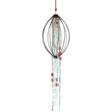 Load image into Gallery viewer, Wire Frame Tumbled Glass Pendant - Round
